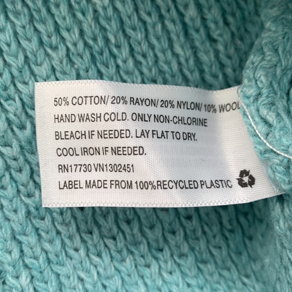 Merona Knit Light Teal Sweater Size X-Small - Picture 8 of 8